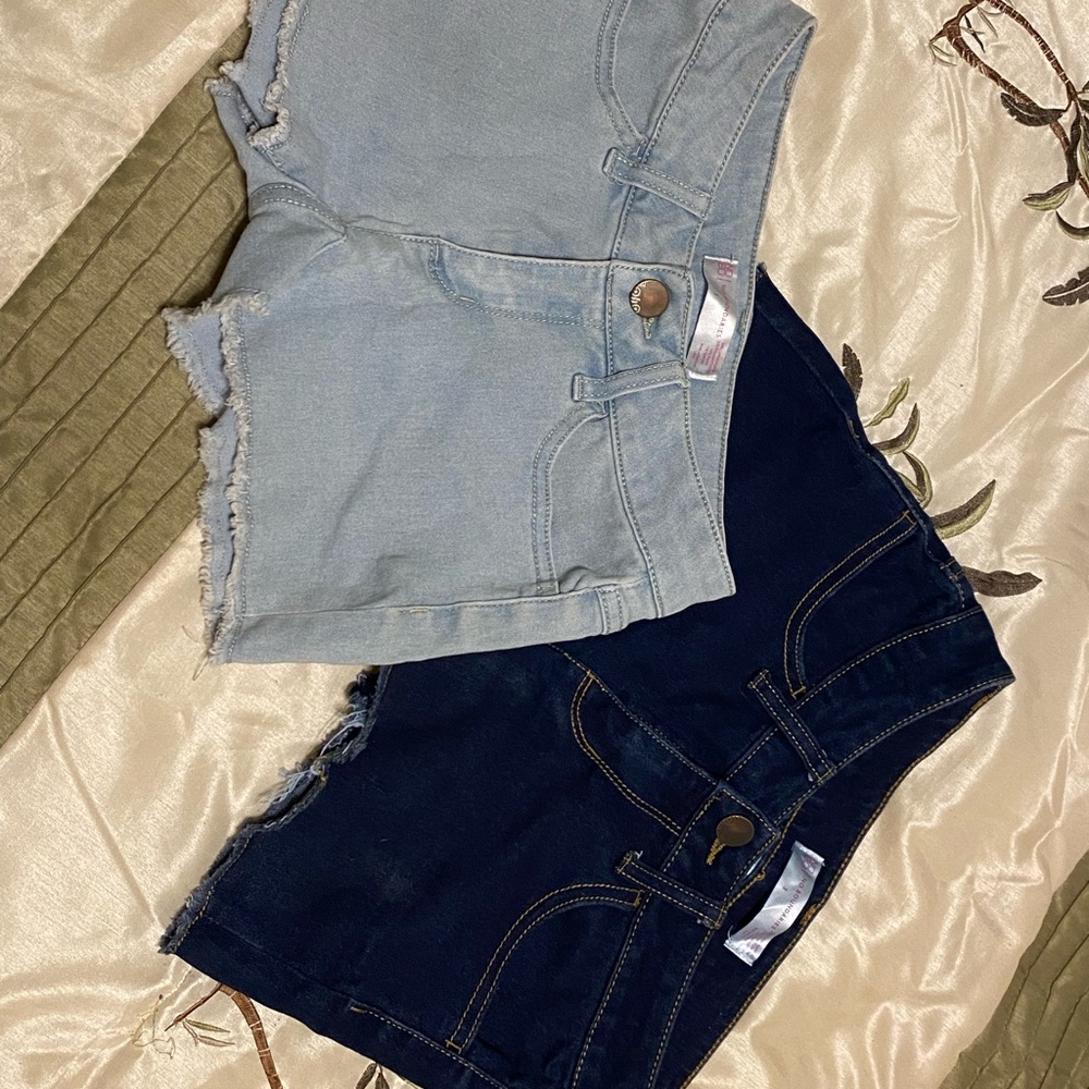 2 denim shorts for $15